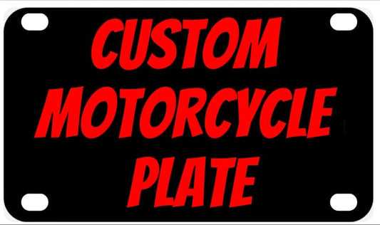Custom Motorcycle Plate